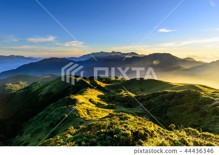 Morning light in the mountains 44436346