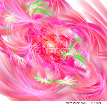Beautiful fractal flower. Computer generated  44436939