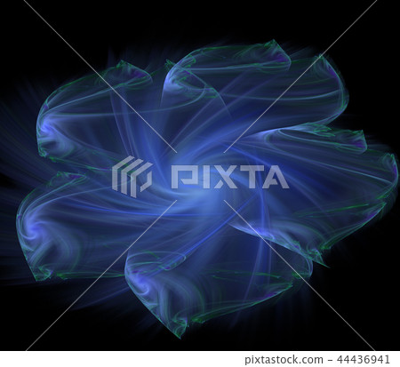 Beautiful fractal flower. Computer generated 44436941