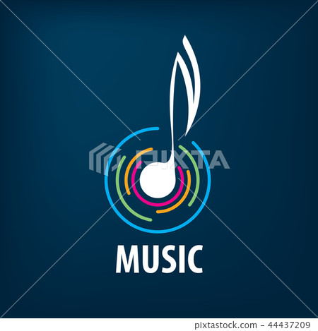 Vector sign music. Illustration of musical notes.. 44437209