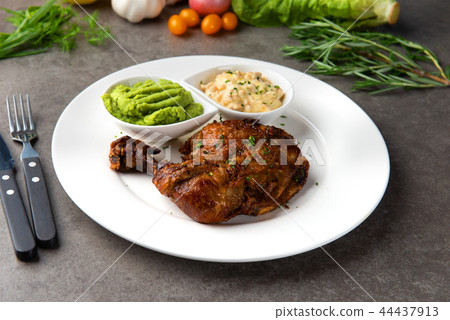 grilled chicken drumstick steak 44437913
