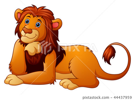 Vector illustration of Cute lion cartoon Vector illustration of Cute lion cartoon 44437959