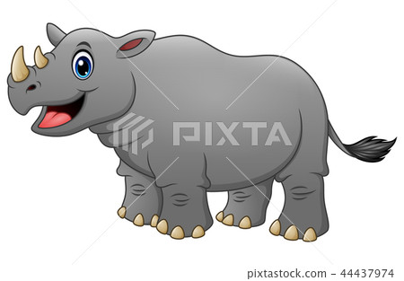 Vector illustration of Cute rhino cartoon Vector illustration of Cute rhino cartoon 44437974