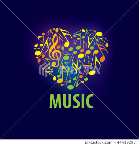 Vector sign music. Illustration of musical notes.. 44439295