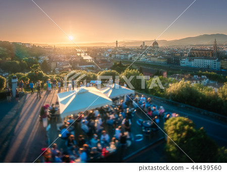 Panoramic view of Florence from Michelangelo Squar 44439560