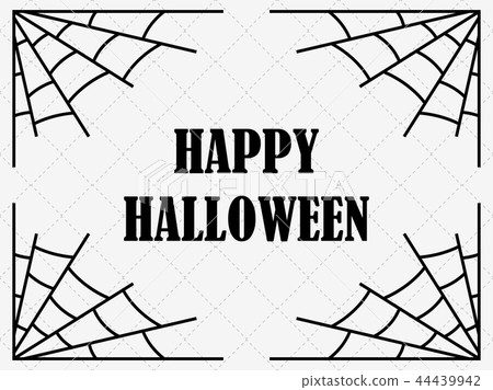 Halloween frame with cobwebs. Holiday background Halloween frame with cobwebs. Holiday background 44439942
