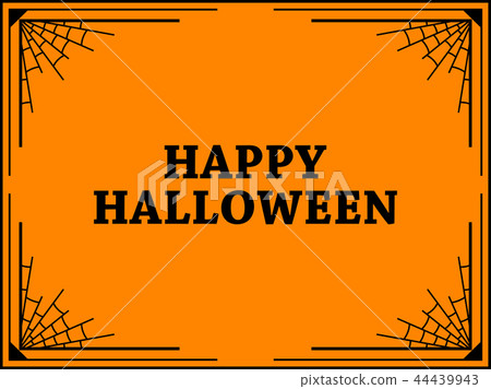 Halloween frame with cobwebs. Holiday background Halloween frame with cobwebs. Holiday background 44439943