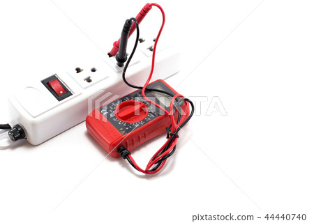 Digital multimeter on white background Digital multimeter on white background 44440740