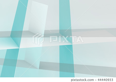 Blue intersected stripes structure 3 d render Blue intersected stripes structure 3 d render 44440933