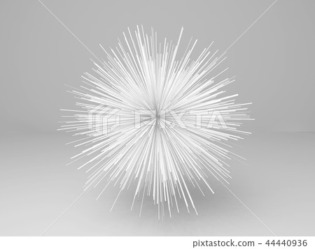 Abstract 3D star shaped white object Abstract 3D star shaped white object 44440936