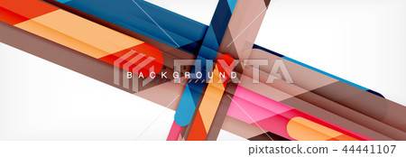 Abstract colorful lines, modern geometric background design Abstract colorful lines, modern geometric background design 44441107