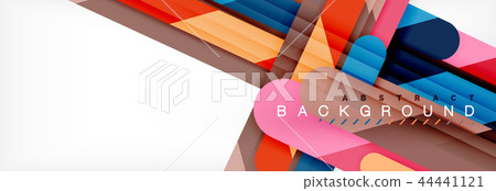 Abstract colorful lines, modern geometric background design Abstract colorful lines, modern geometric background design 44441121