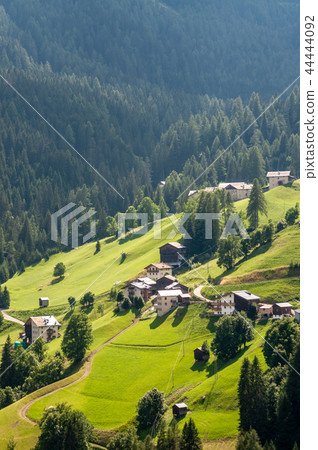 Mountain Scene in the Italian Dolomites Mountain Scene in the Italian Dolomites 44444092