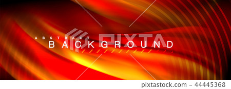 Fluid color wave line background. Trendy abstract layout template for business or technology 44445368