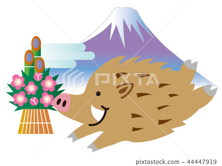 New Year's boar New Year's boar 44447919