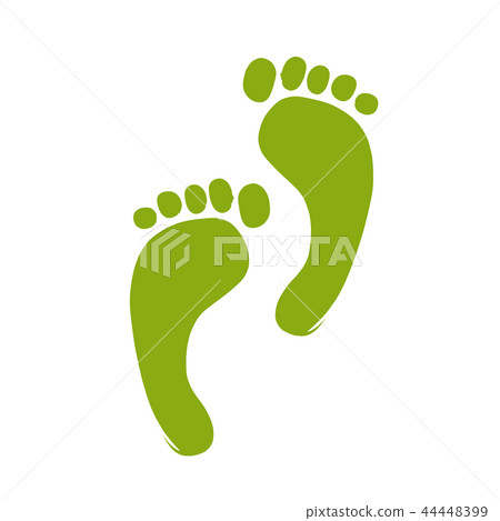 Sketch of green footprint for your design Sketch of green footprint for your design 44448399