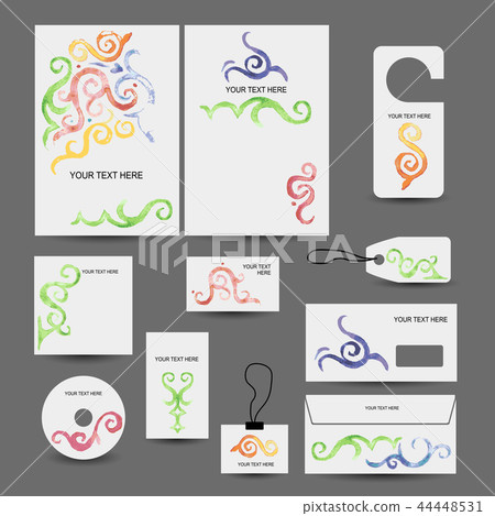 Corporate business style design: folder, labels, cards, envelope, cd cover Corporate business style design: folder, labels, cards, envelope, cd cover 44448531