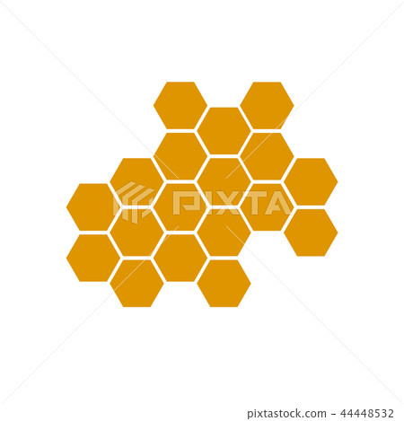 honeycomb bee icon on white background. honeycomb honeycomb bee icon on white background. honeycomb 44448532