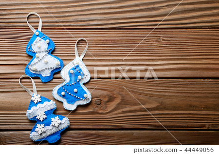 Handmade rustic felt Christmas tree decorations Handmade rustic felt Christmas tree decorations 44449056