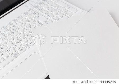 Personal computer and document Personal computer and document 44449219