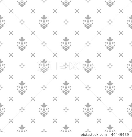Wallpaper in the style of Baroque. A seamless Wallpaper in the style of Baroque. A seamless 44449489
