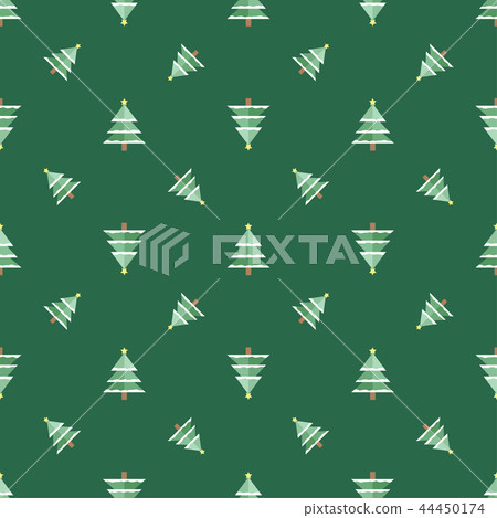 Christmas tree seamless pattern background - Stock Illustration ...