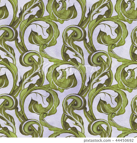 Exotic Garden. Hand drawn floral pattern, vintage style Exotic Garden. Hand drawn floral pattern, vintage style 44450692