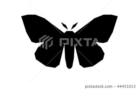Imperial Moth, Eacles imperialis vector illustration on white 44451013