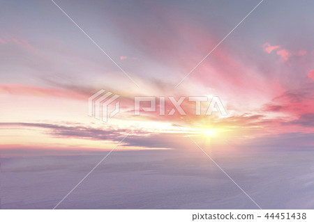 Majestic summer sunset over the Chudskoy lake Majestic summer sunset over the Chudskoy lake 44451438