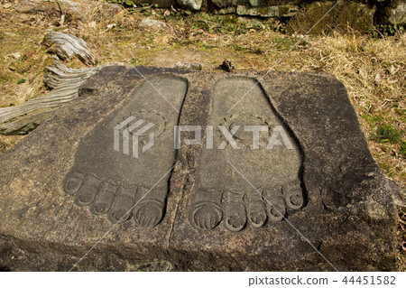 Shiga Prefecture Azuchi castle ruins foot foot stone 44451582