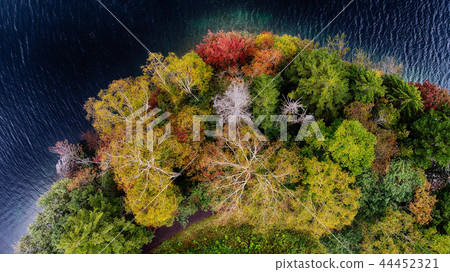 Aerial view of Lake Shibetsu 44452321