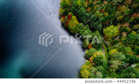 Aerial view of Lake Shibetsu 44452336