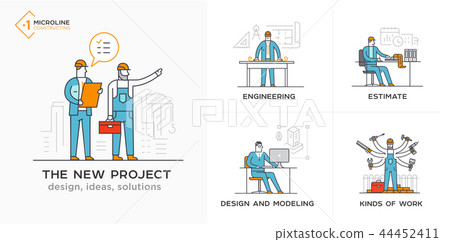 Builders, a new project, engineer, estimates. Stages Builders, a new project, engineer, estimates. Stages 44452411