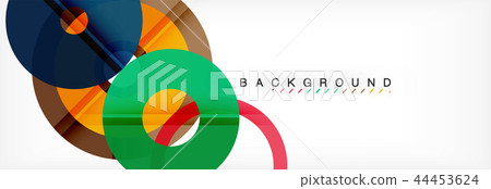 Geomtric modern backgrounds, rings abstract template Geomtric modern backgrounds, rings abstract template 44453624