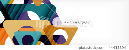 Circle and triangle abstract background Circle and triangle abstract background 44453894