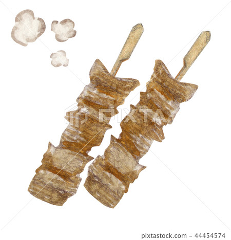 奧登牛肉條紋水彩插圖 44454574