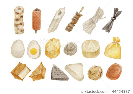 Oden類型列表水彩例證 Oden類型列表水彩例證 44454587