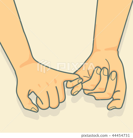 hand to Pinky promise  vector 44454731