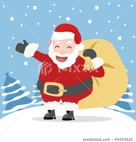 santa claus with tree background santa claus with tree background 44454820