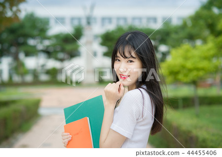 Campus college girl female youth Campus college girl female youth 44455406