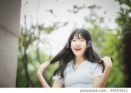 Campus college girl female youth Campus college girl female youth 44455621