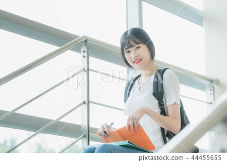 Campus college girl female youth Campus college girl female youth 44455655