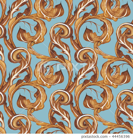 Exotic Garden. Hand drawn floral pattern, vintage style Exotic Garden. Hand drawn floral pattern, vintage style 44456396