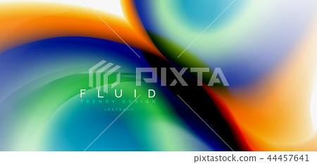Fluid flowing wave abstract background Fluid flowing wave abstract background 44457641
