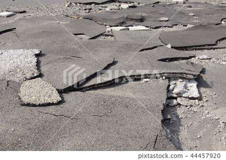 Peeled asphalt Peeled asphalt 44457920