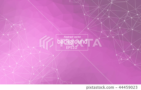 Abstract  Geometric Polygonal background molecule  44459023