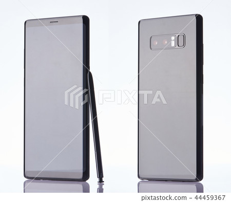 Modern black smartphone with stylus Modern black smartphone with stylus 44459367