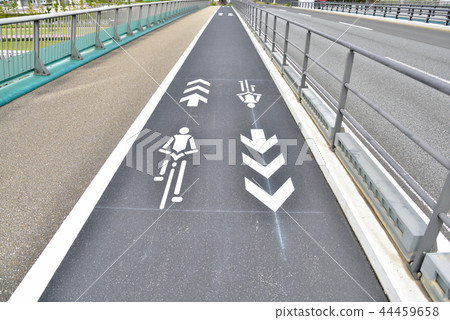 自行車道路標記 自行車道路標記 44459658
