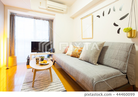 Interior with sofa Interior with sofa 44460099