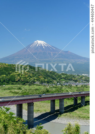 Mt. Fuji from Fujikawa SA, Fuji City, Shizuoka Prefecture Mt. Fuji from Fujikawa SA, Fuji City, Shizuoka Prefecture 44460447